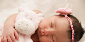 Śpiący niemowlak - anemia